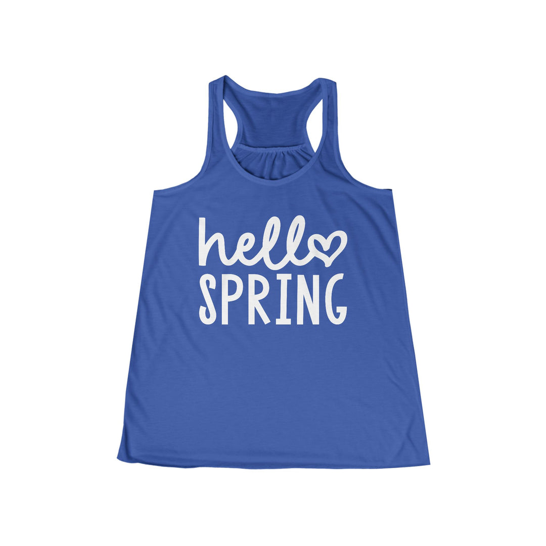 Hello Spring - Women's Flowy Racerback Tank