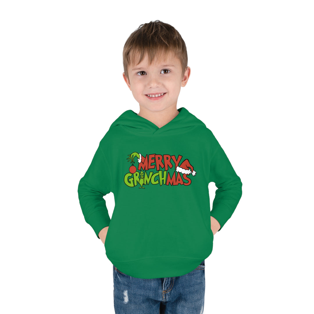 Merry Grinchmas - Toddler Pullover Fleece Hoodie