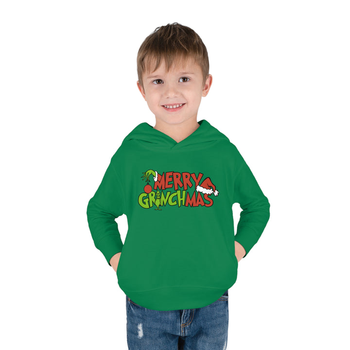 Merry Grinchmas - Toddler Pullover Fleece Hoodie