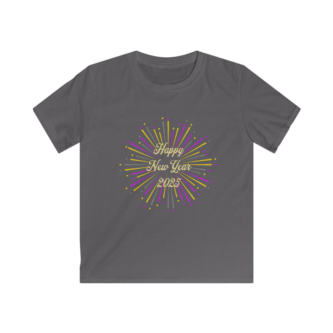 New Years Fireworks - Kids Softstyle Tee