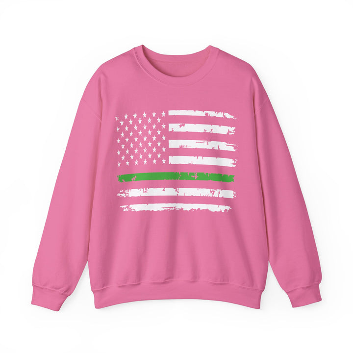 Green Line Flag - Unisex Heavy Blend™ Crewneck Sweatshirt