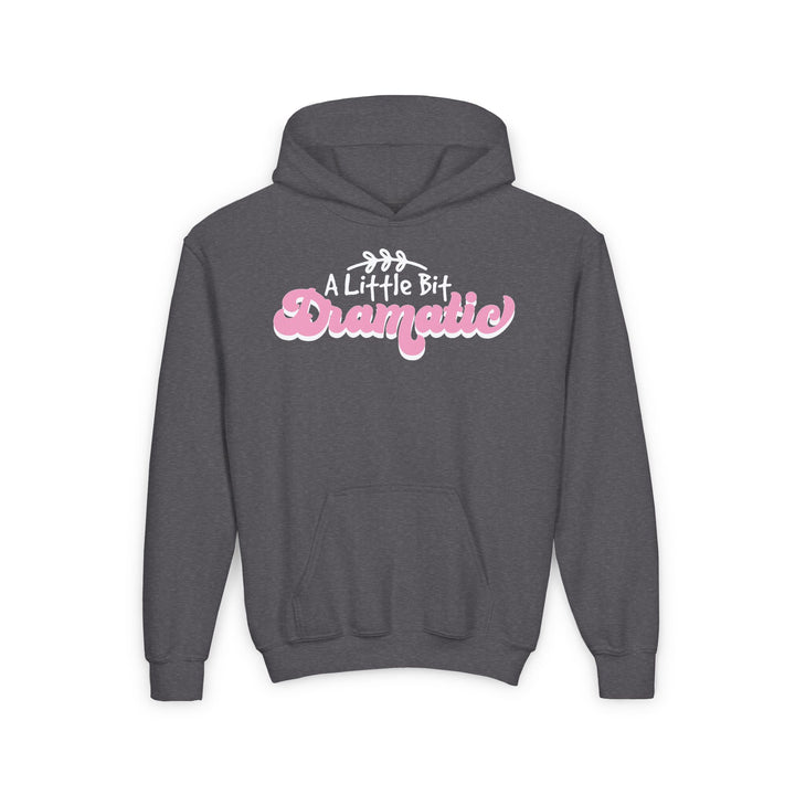 Little Bit Dramatic - Youth Heavy Blend Hooded Sweatshirt