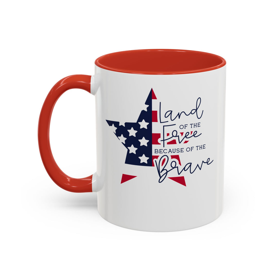 Land Of The Free - Accent Coffee Mug (11, 15oz)