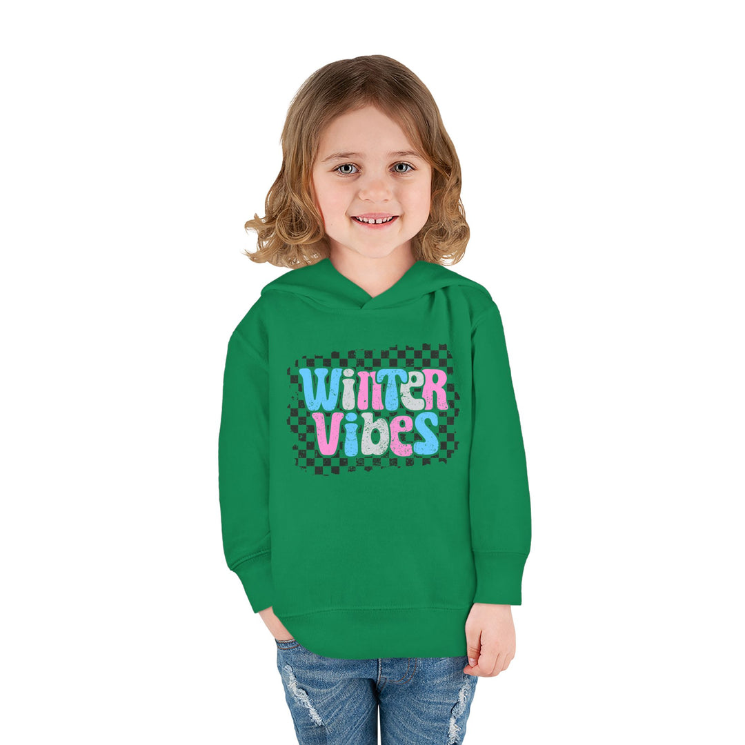 Winter Vibes - Toddler Pullover Fleece Hoodie