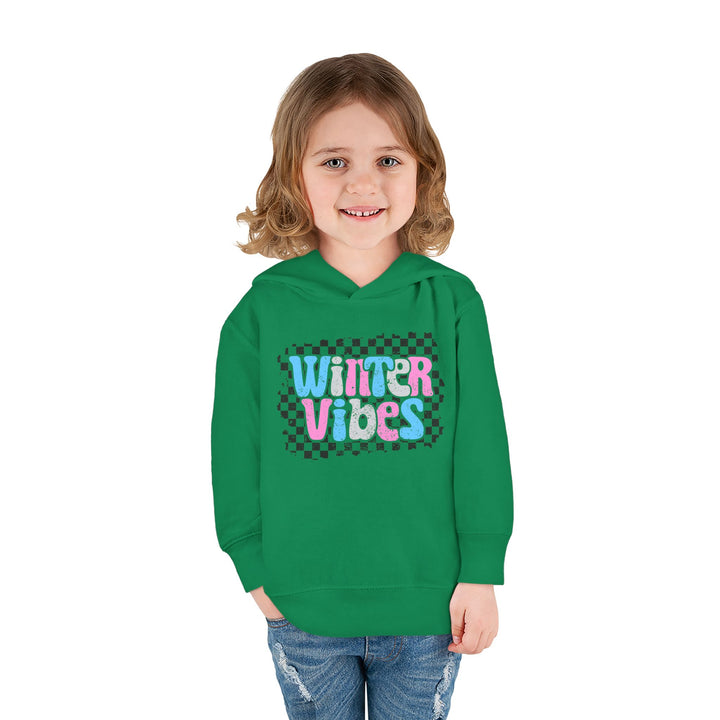 Winter Vibes - Toddler Pullover Fleece Hoodie