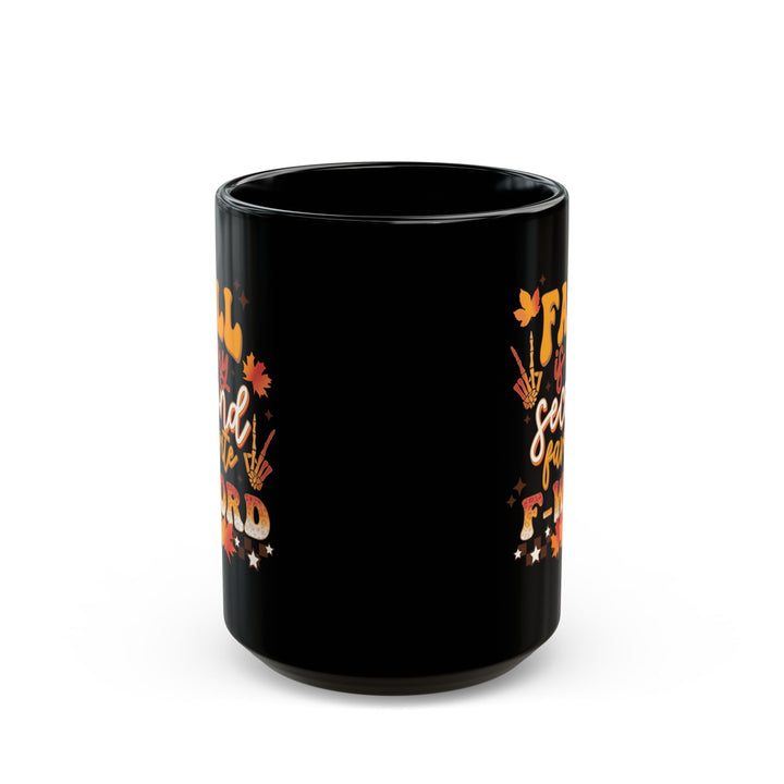 Fall Is My Second Favorite F Word - Black Mug (11oz, 15oz)