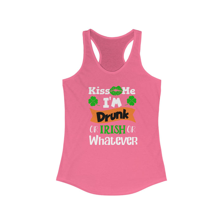Kiss Me I'm Drunk - Women's Ideal Racerback Tank
