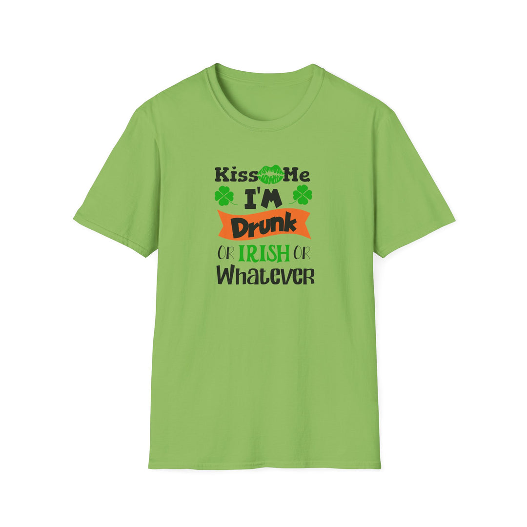 Kiss Me I'm Drunk - Unisex Softstyle T-Shirt
