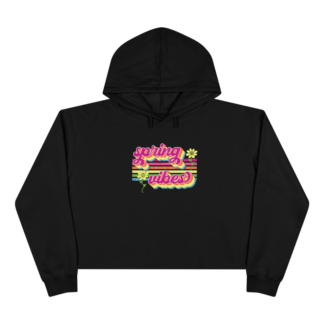 Spring Vibes Retro - Crop Hoodie