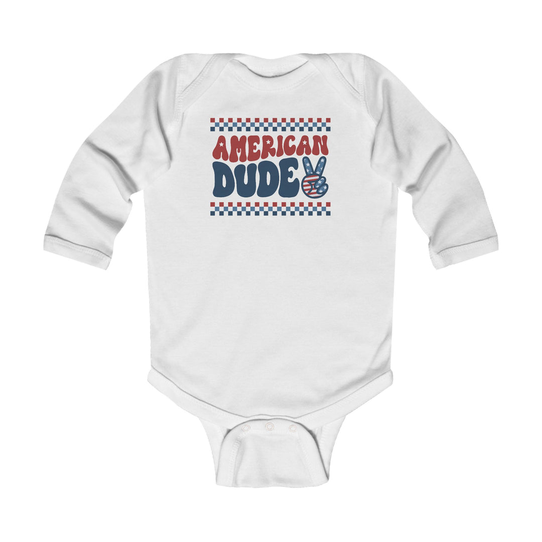 American Dude - Infant Long Sleeve Bodysuit
