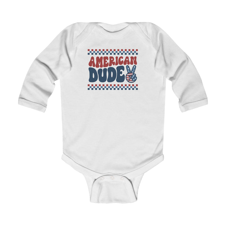 American Dude - Infant Long Sleeve Bodysuit