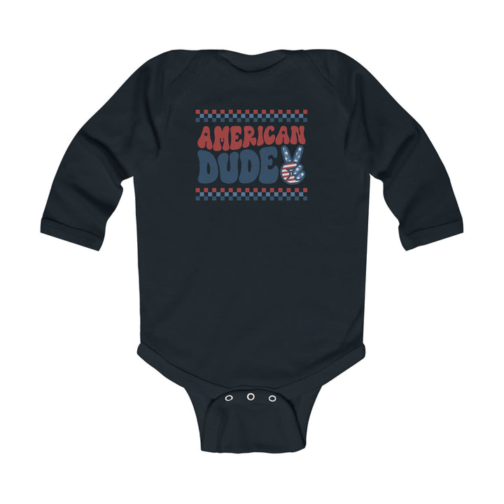 American Dude - Infant Long Sleeve Bodysuit