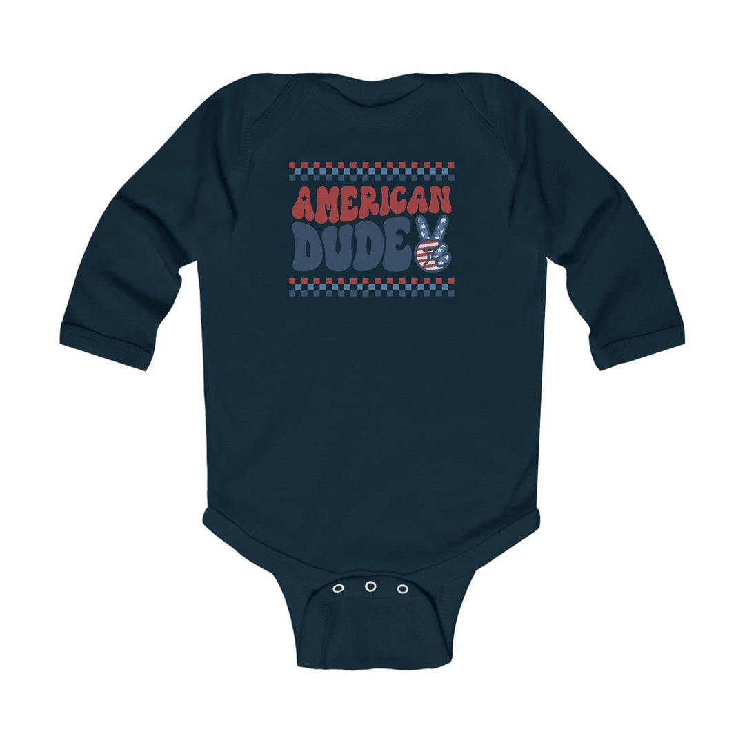 American Dude - Infant Long Sleeve Bodysuit