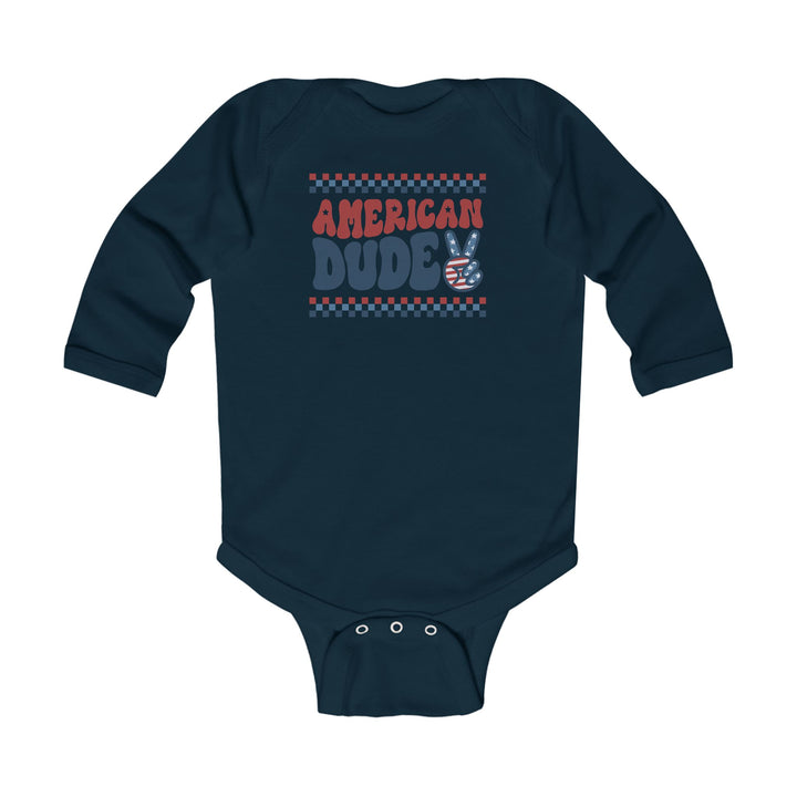 American Dude - Infant Long Sleeve Bodysuit