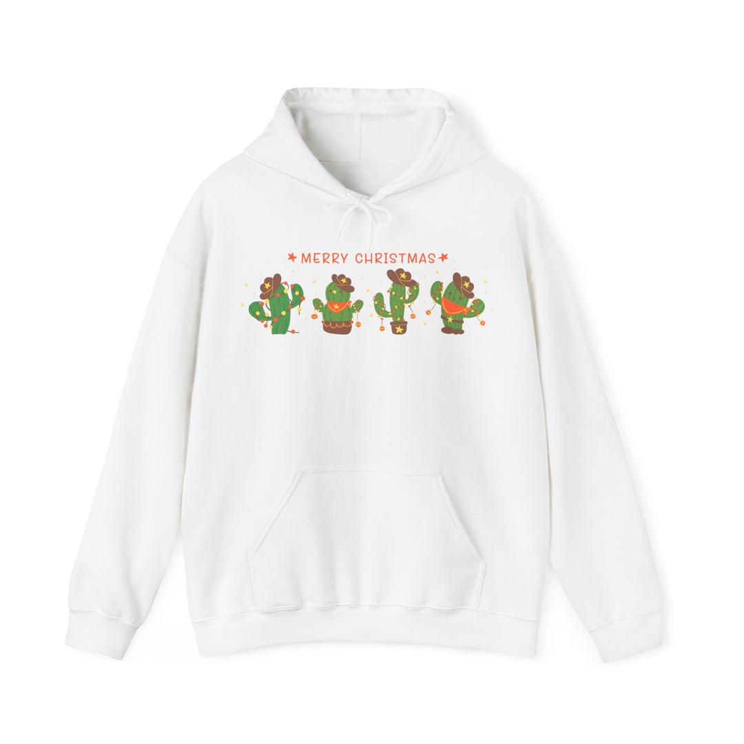 Merry Christmas Cactus - Unisex Heavy Blend™ Hooded Sweatshirt