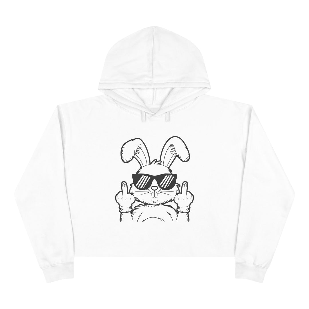 Middle Finger - Crop Hoodie