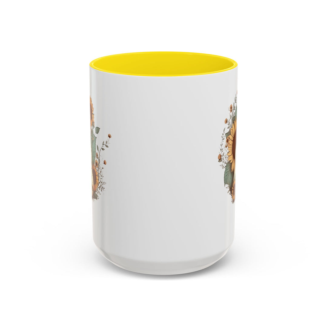 Sunflower Guitar - Accent Coffee Mug (11, 15oz)