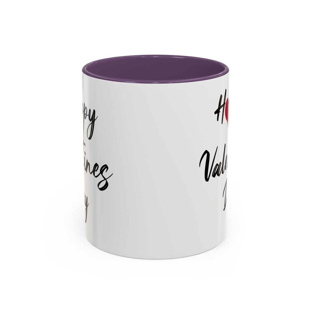 Happy Valentines Day - Accent Coffee Mug (11, 15oz)