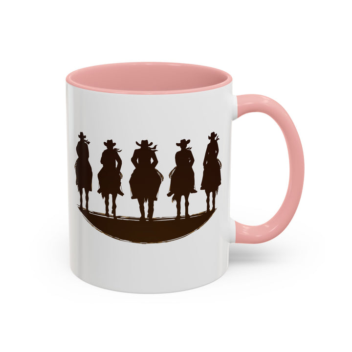 Cowboy Silhouette - Accent Coffee Mug (11, 15oz)