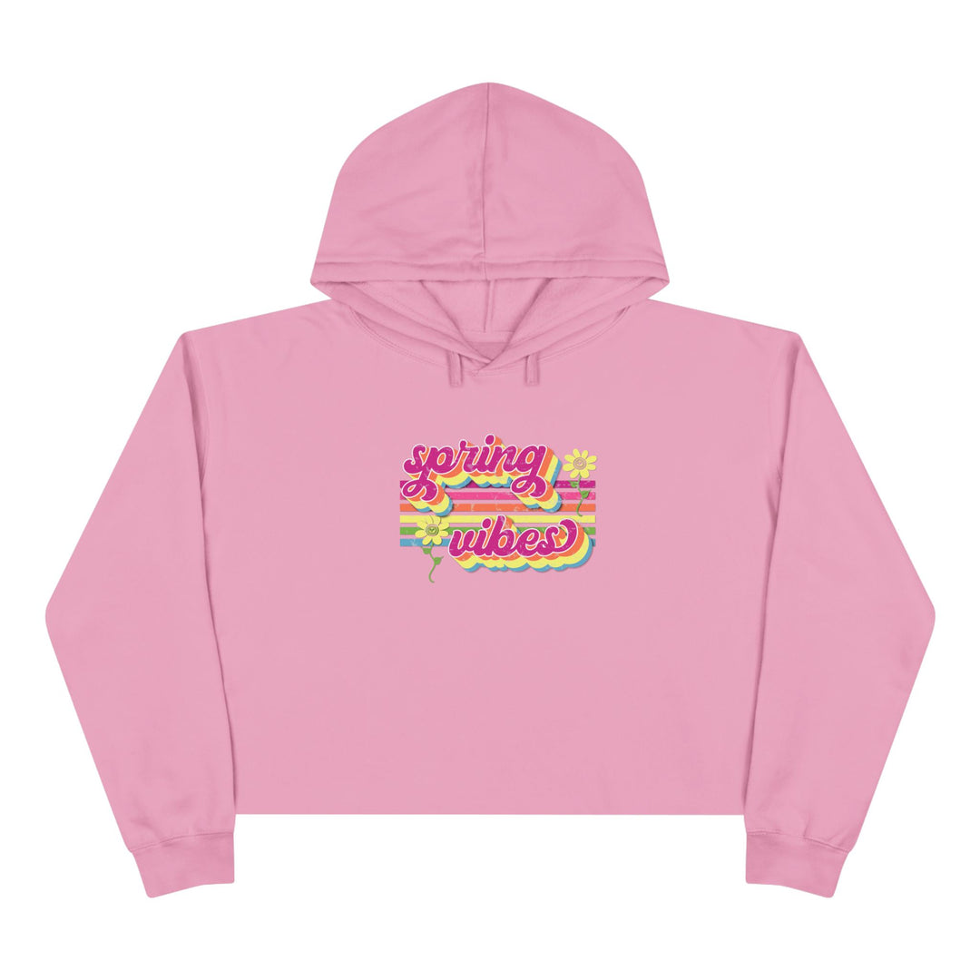 Spring Vibes Retro - Crop Hoodie