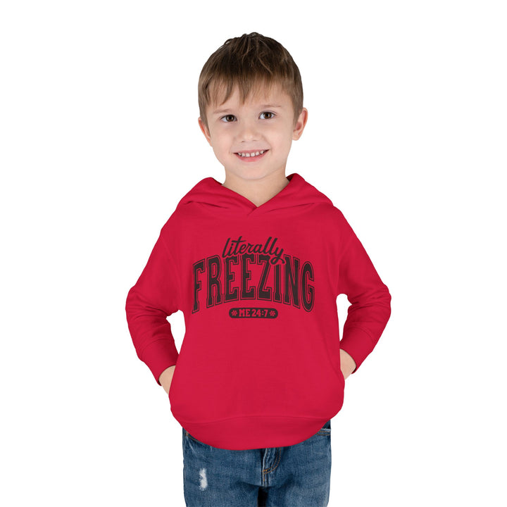Literally Freezing - Toddler Pullover Fleece Hoodie