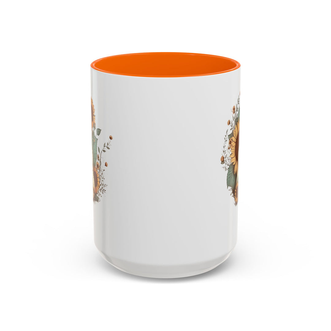 Sunflower Guitar - Accent Coffee Mug (11, 15oz)