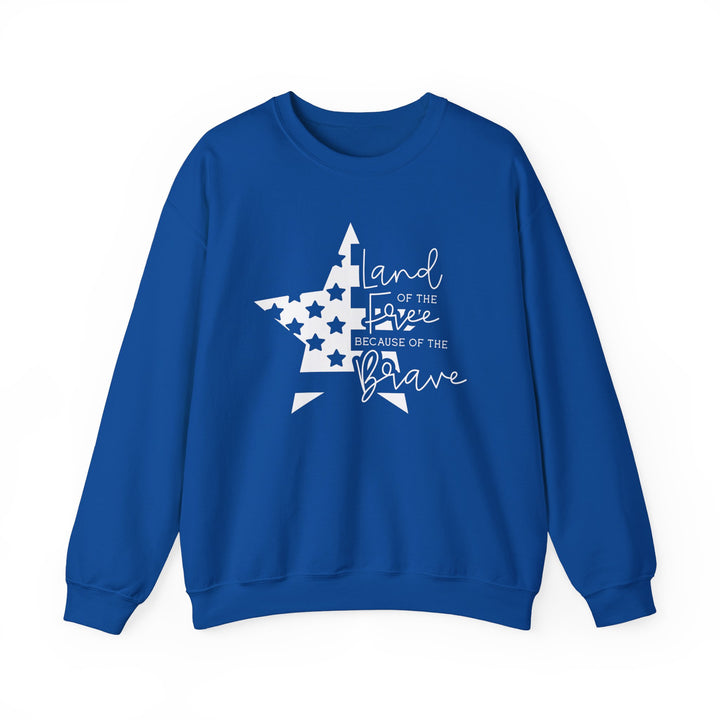 Land Of The Free - Unisex Heavy Blend™ Crewneck Sweatshirt