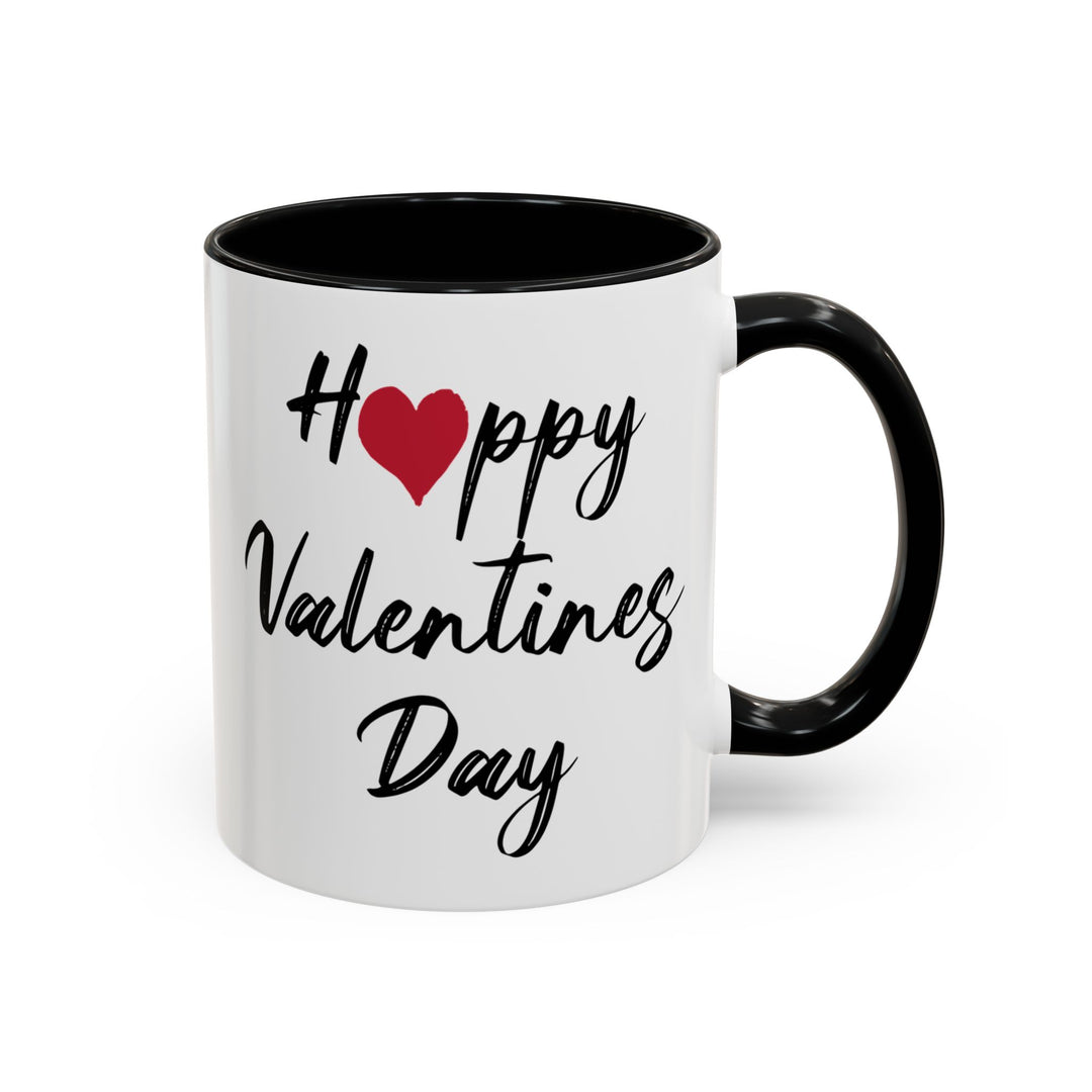 Happy Valentines Day - Accent Coffee Mug (11, 15oz)