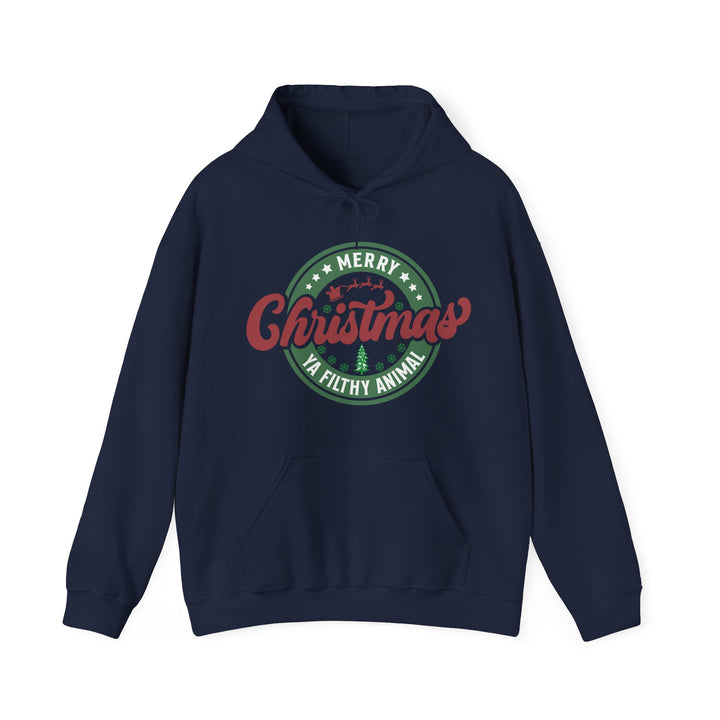 Merry Christmas Ya Filthy Animal - Unisex Heavy Blend™ Hooded Sweatshirt