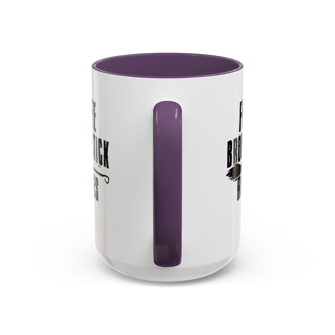 Free Broomstick Rides - Accent Coffee Mug (11, 15oz)