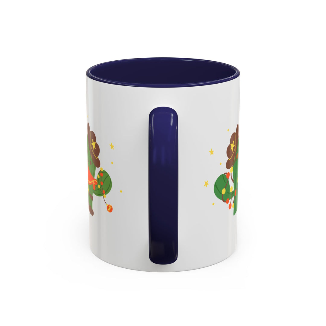 Merry Christmas Cactus -  Accent Coffee Mug (11, 15oz)