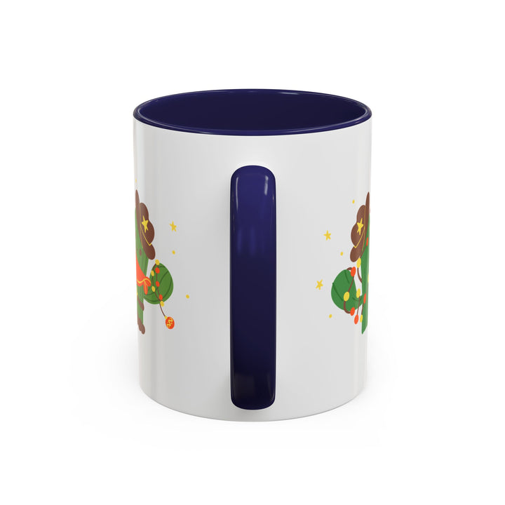 Merry Christmas Cactus -  Accent Coffee Mug (11, 15oz)