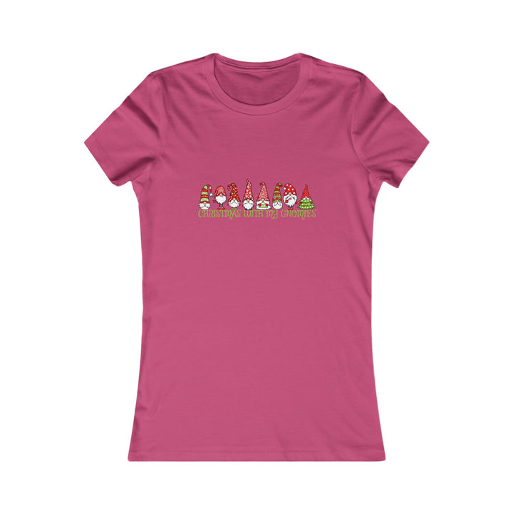 Christmas With My Gnomes - Women's Favorite Tee