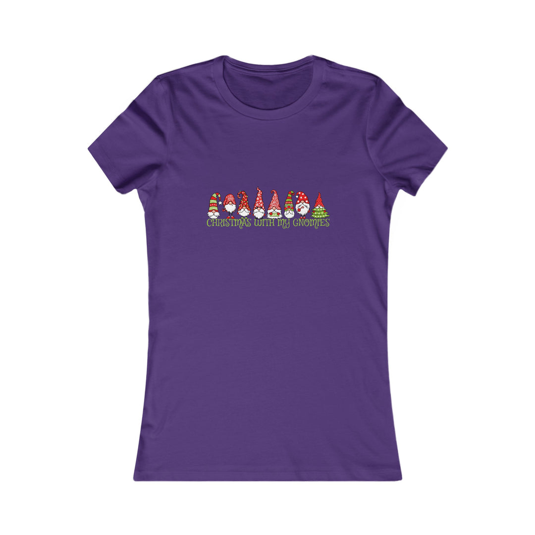 Christmas With My Gnomes - Women's Favorite Tee