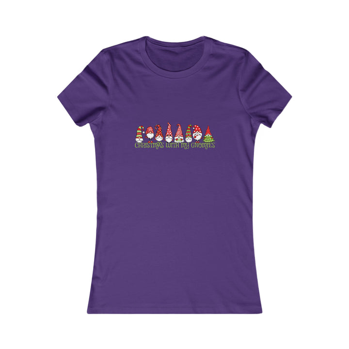 Christmas With My Gnomes - Women's Favorite Tee