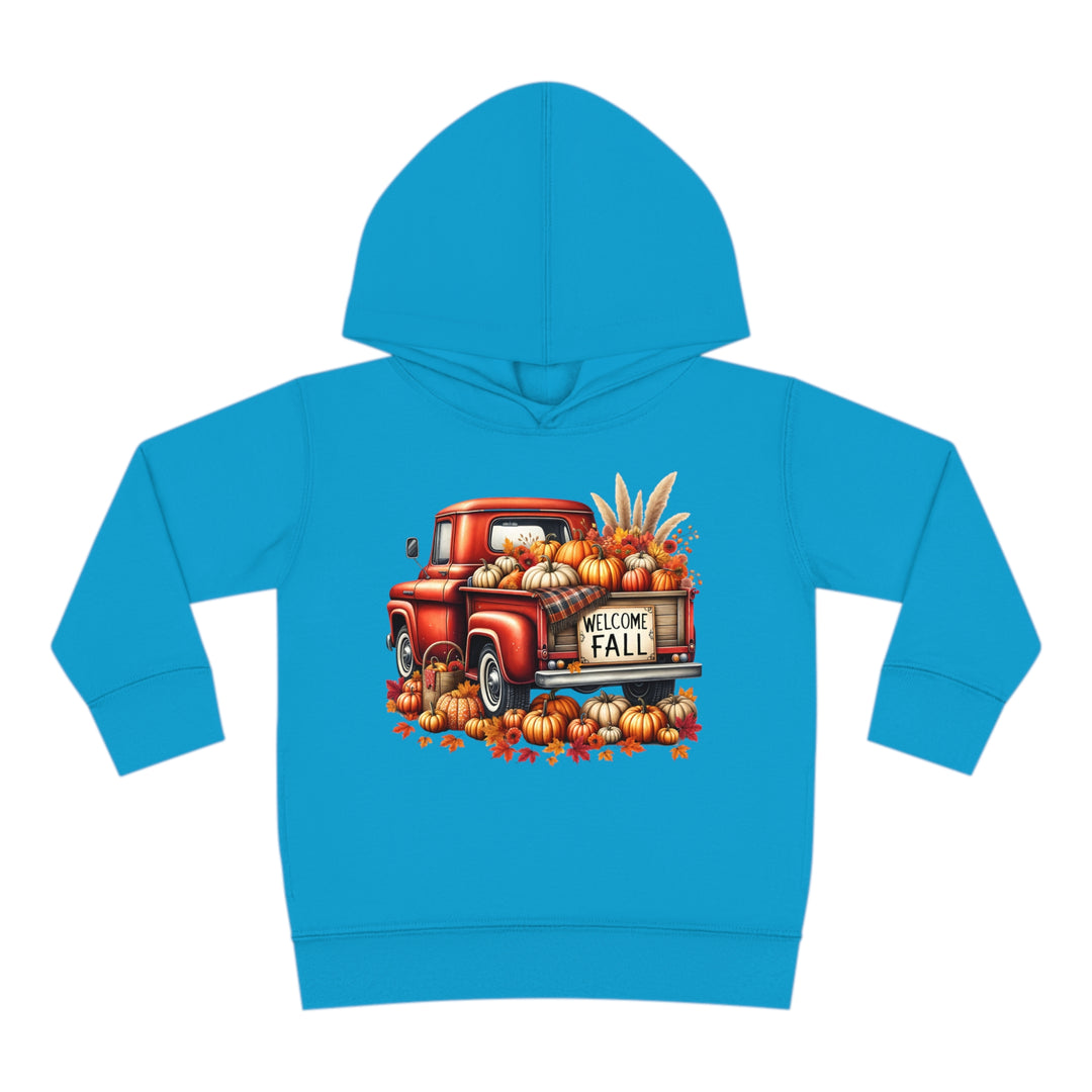 Welcome Fall - Toddler Pullover Fleece Hoodie