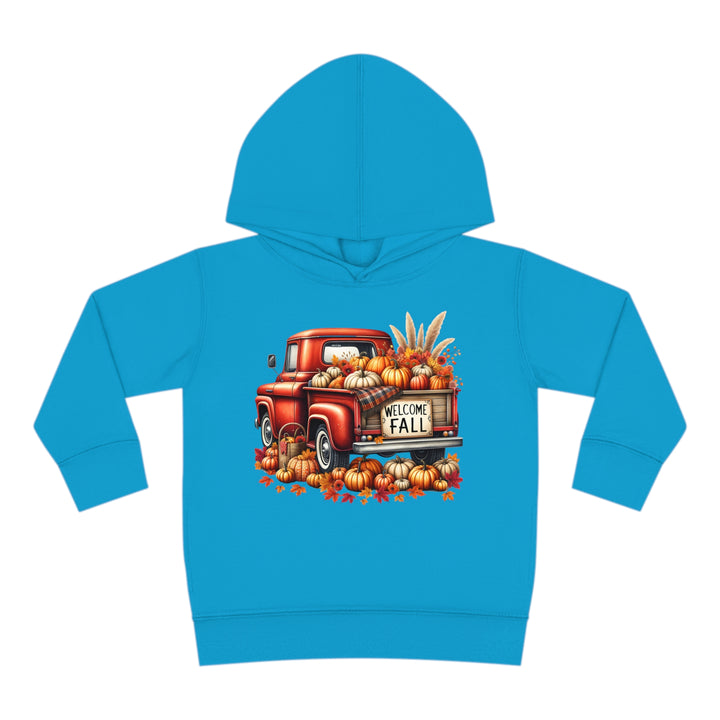Welcome Fall - Toddler Pullover Fleece Hoodie