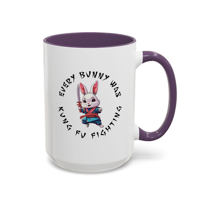 Kung Fu Fighting - Accent Coffee Mug (11, 15oz)