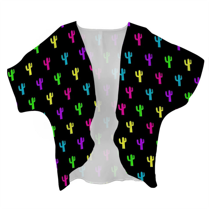 Neon Cactus - Women's Chiffon Blouse Cardigan