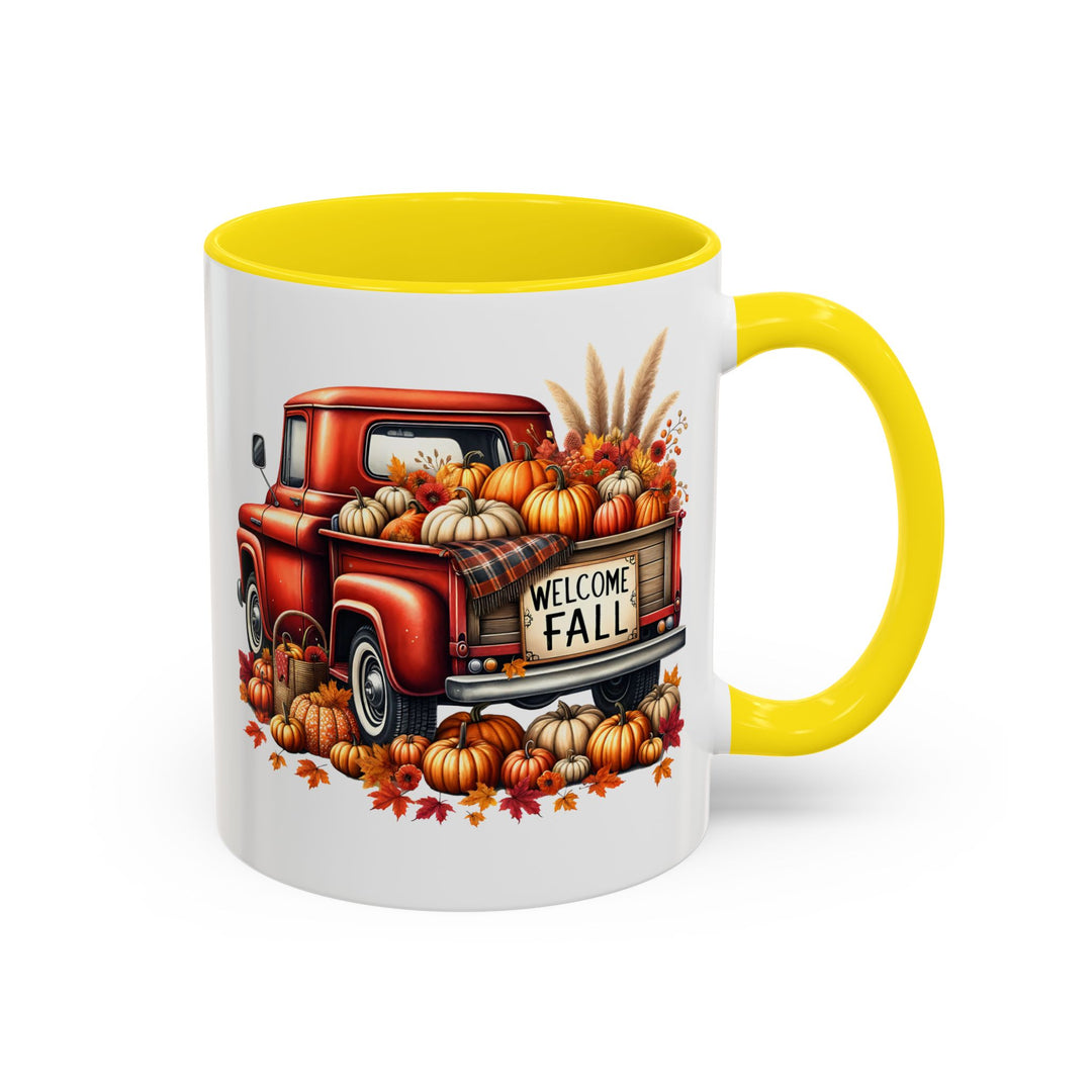 Welcome Fall - Accent Coffee Mug (11, 15oz)