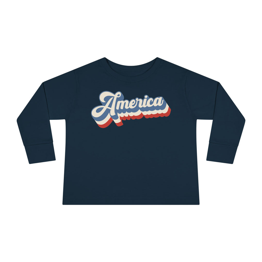 Retro America - Toddler Long Sleeve Tee