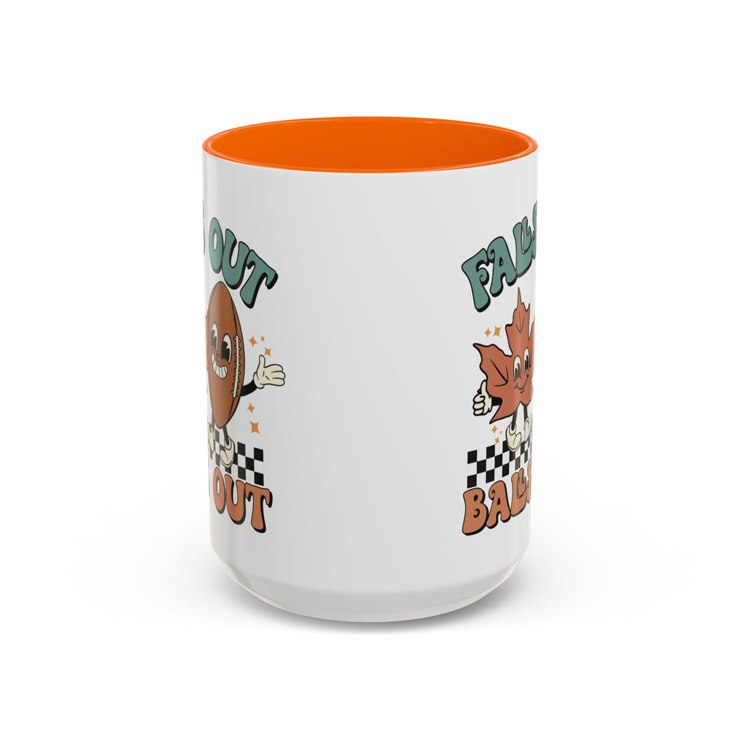Falls Out Balls Out - Accent Coffee Mug (11, 15oz)