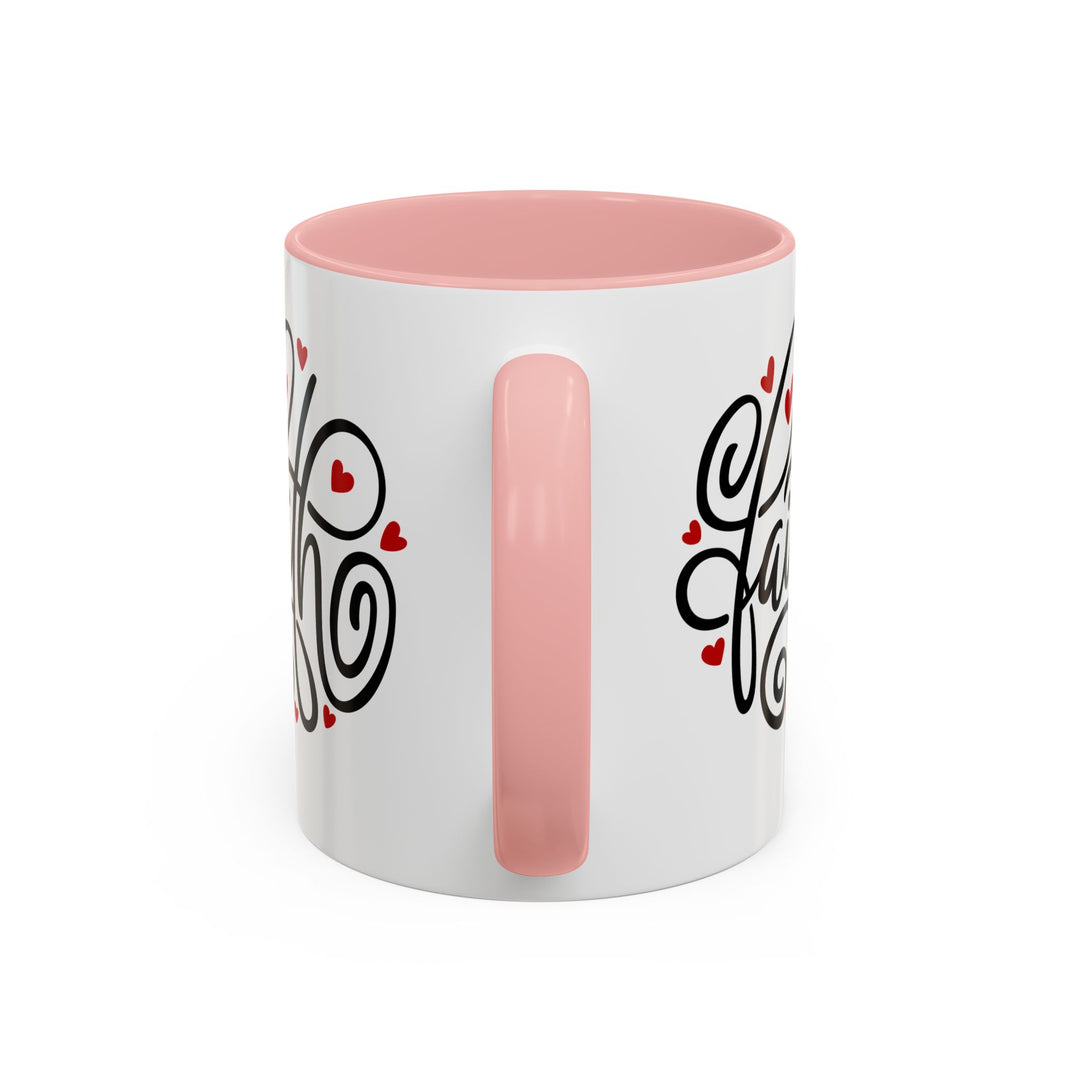 Faith Hearts - Accent Coffee Mug (11, 15oz)