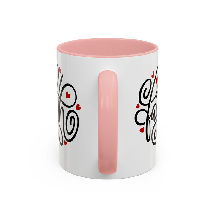 Faith Hearts - Accent Coffee Mug (11, 15oz)