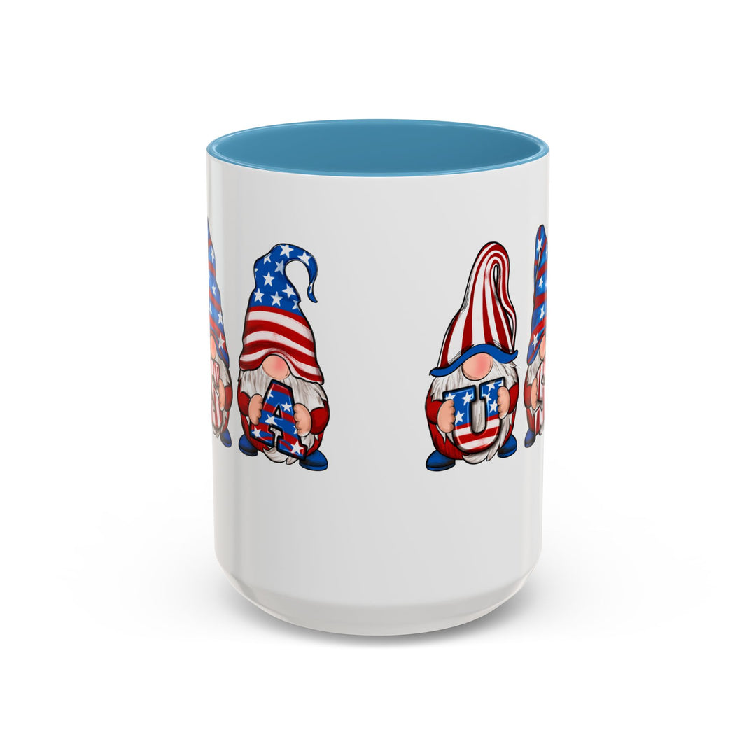 4th Of July Gnomes - Accent Coffee Mug (11, 15oz)