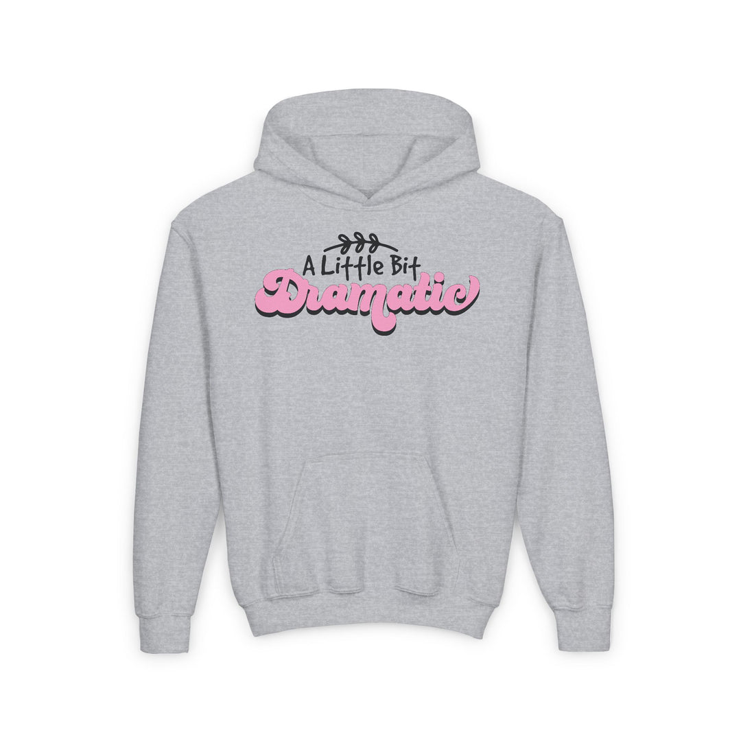 Little Bit Dramatic - Youth Heavy Blend Hooded Sweatshirt