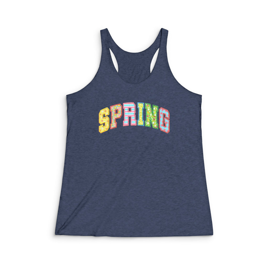 Spring Quilt - Women's Tri-Blend Racerback Tank