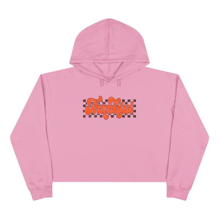 Retro Thankful - Crop Hoodie