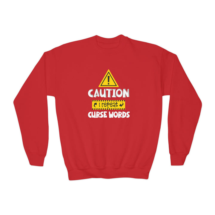 Caution - Youth Crewneck Sweatshirt
