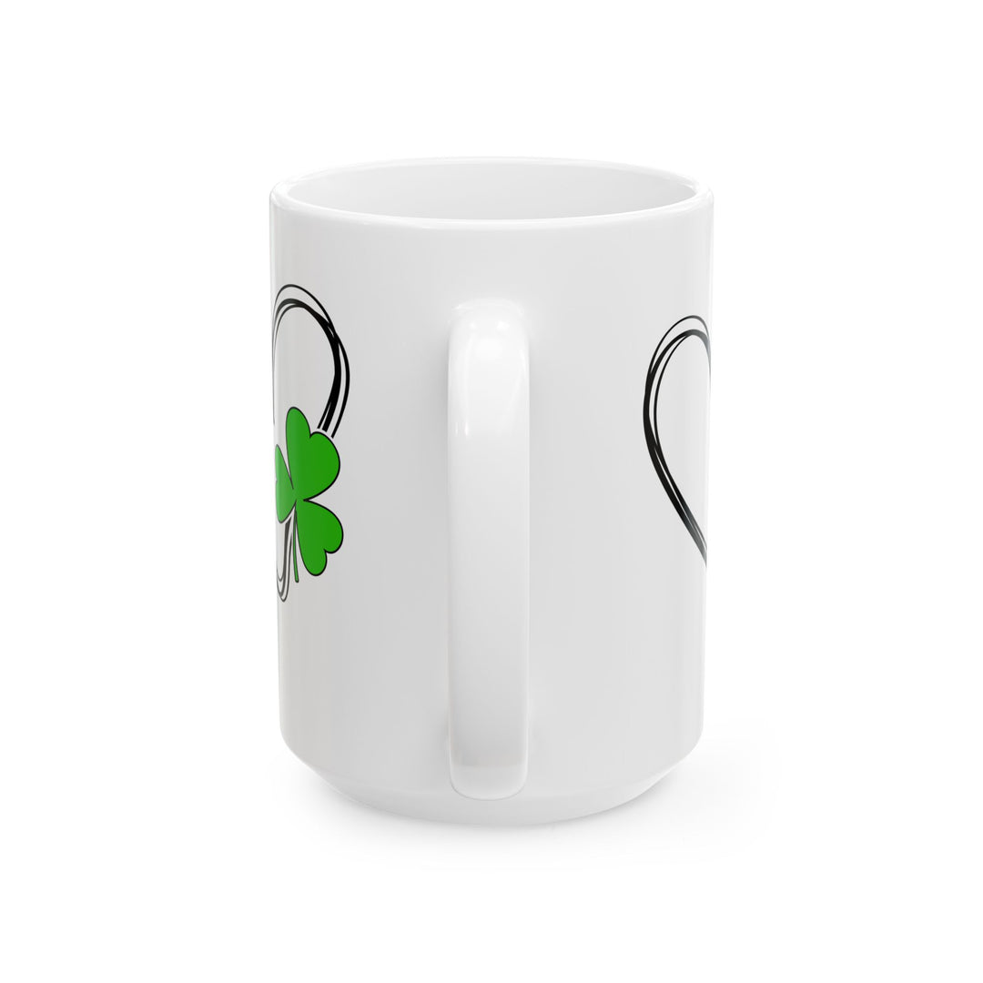 Heart & Clover - Ceramic Mug, (11oz, 15oz)